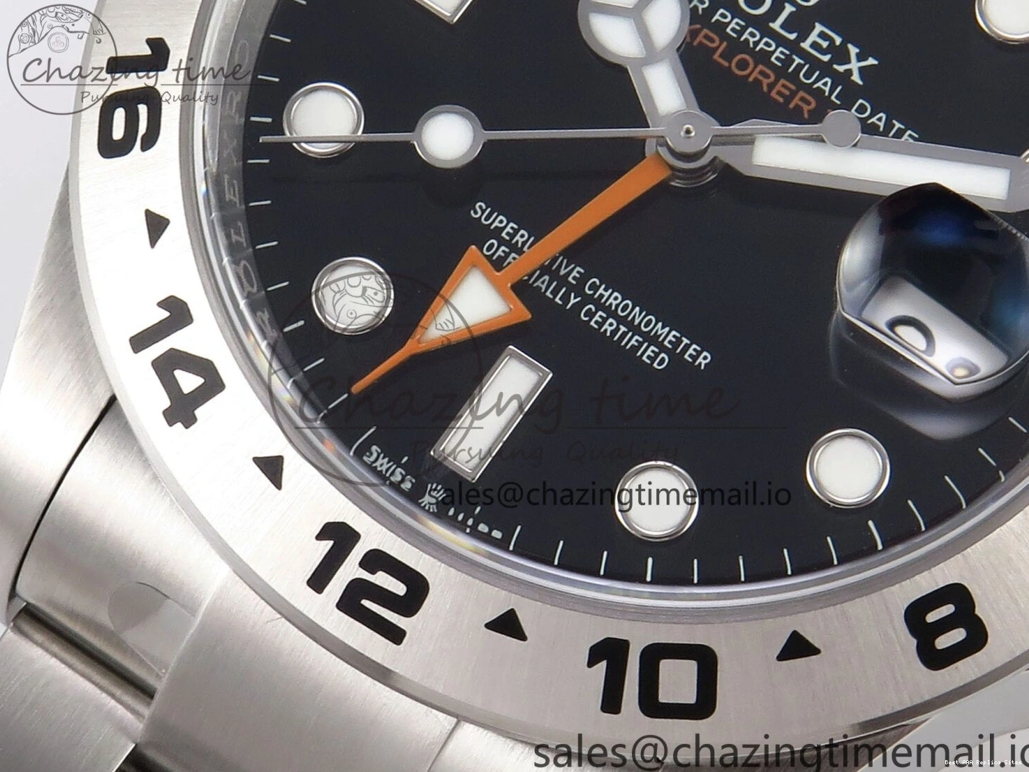 AAA Replica Watches Clean Bracelet 226570 1:1 SS II Upgraded 42mm CHS Best Black Edition Dial Explorer DD3285 904L on 1091 0119